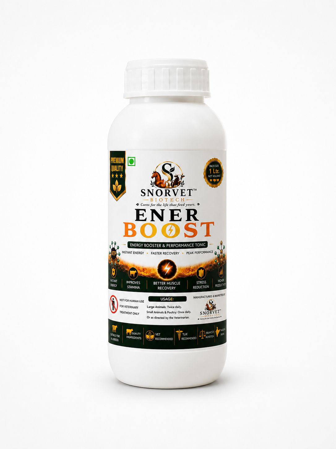 Ener Boost liquid bottle